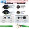 Enough 14AWG 100FT 6 Way Trailer Wire Harness - Green