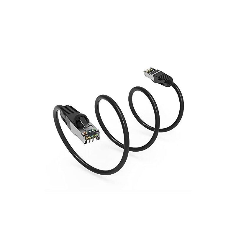 6Ft Cat6 Shielded (SSTP) Ethernet Network Booted Cable Black