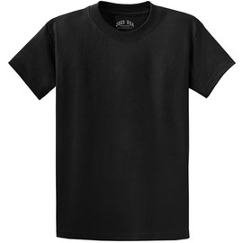 Joe's USA Men's Heavyweight 6.1-Ounce, 100% Cotton T-Shirt-XL-Black.