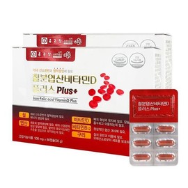 Sellerhub 종근당 철분 엽산 비타민D 플러스 500mg x 60캡슐 x 2박스 TWL (S32966666) Jongkundang Iron Folic Acid Vitamin D Plus 500mg x 60 capsules x 2 boxes TWL (S32966666)