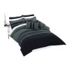 Colchas Concord Edredón Onix Matrimonial Doble Vista Negro Fundas Concord
