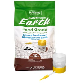 HARRIS Diatomaceous Earth Food Grade, 10lb with Powder Duster Included in The Bag