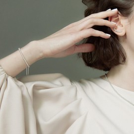 Silverly 925 Sterling Silver Ball Bead Sliding Bolo Bracelet - Adjustable Beaded Slider Bracelets for Women - Classic Jewellery Gift for Her - Stackable Sleek Cardano Chain Design