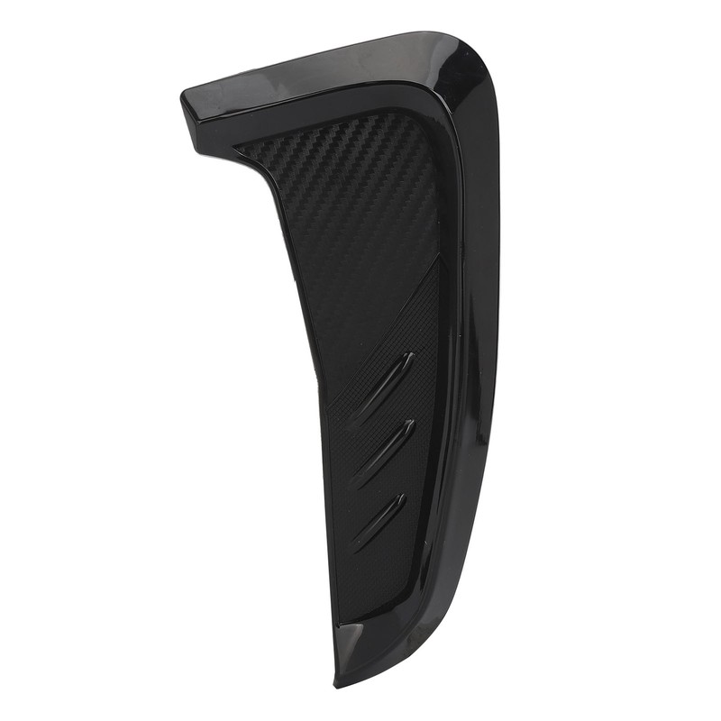 2Pcs Side Mudguard Vent Trim Left Right 20cm Glossy Black