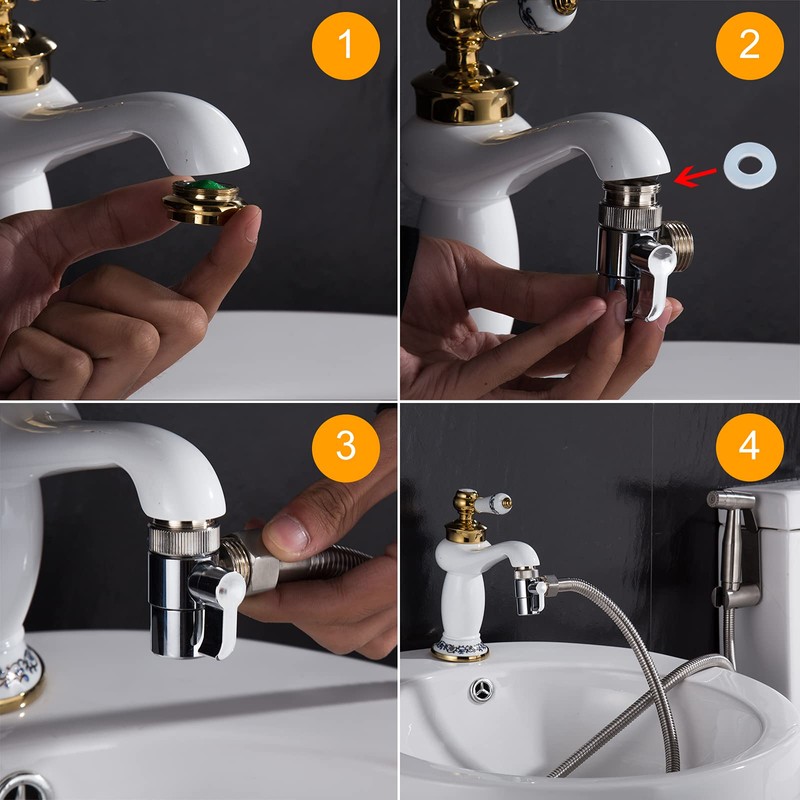 Ciencia SUS304 Stainless Steel Diverter for Kitchen Sink Bathroom Replacement