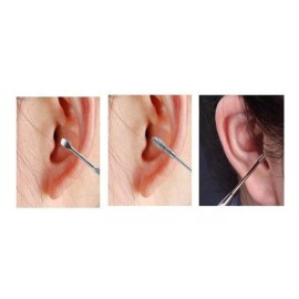 Veraly Set Limpieza Ótica Acero Inoxidable Ecolgico Doble Punta 3pz