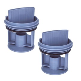 2 Pieces Drain Pump Fluff Filter Compatible With Genuine Bosch Washing Machine Lint Filter Replacement for CWF, WAE, WM54850 Series - 00647920/00605010/ 00602008 Washing Machine Replacement Parts