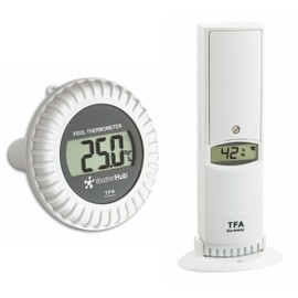 Blooming Weather 30.3310.02 Temperature/Humidity Transmitter with Pool Sensor - White