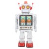 Metal Tin Robot Toy Retro Electric Rotating Figures Model Adult