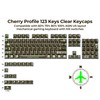 GMKWTL XVX Black Clear keycaps, Transparent PC Keycaps 75 Percent,