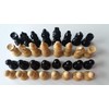 Azi Beautiful Handmade Hazel Wood Chess Pieces Black King is