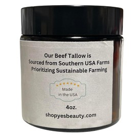 Tallow Face & Body Cream 100% All-Natural Scents Grass Fed Beef (8 oz., Almond Coconut)