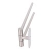 Stainless Steel Toilet Paper Bracket Single Seat 2 Poles Rotatable