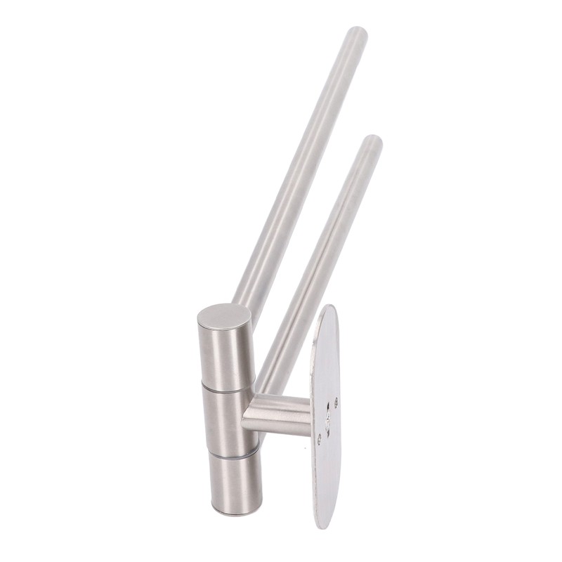 Stainless Steel Toilet Paper Bracket Single Seat 2 Poles Rotatable