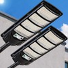 Solar Street Lights Outdoor Waterproof, LED Dusk to Dawn Solar