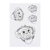4 x 'Monkey Face' Temporary Tattoos (TO00006926)