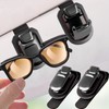 SEAMETAL Sunglass Holder for Car Visor Metal Sunglasses Clip, One-Hand