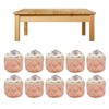 20Pcs Furniture Leg Covers Covers Flannel Lace Thickened Chair Legs