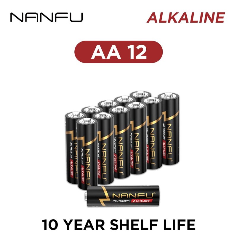 NANFU AA 12 Alkaline Batteries