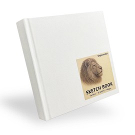 DagouColor Sketch Book, 95 Sheets(190 Pages) Acid-Free Art Drawing Paper Pad for Artists Adults Kids, 140gsm, 19CM X 19CM