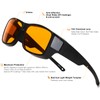 CAXMAN 99.9% Blue Light Blocking Glasses Sleep Glasses Orange Tinted