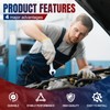AUTOKAY Driver & Passenger Perforated Seat Cover Fits for Ford