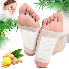 Parche de Pie Detox, Parches Para Los Pies 100 pcs, Parches Natural de Artemisa se Utiliza para Aliviar el Estrés en el Cuerpo, Mejorar la Calidad... 