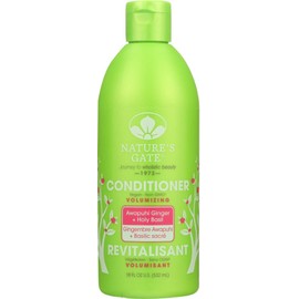 Nature's Gate Volumizing Conditioner, Awapuhi Ginger + Holy Basil 18 oz (Pack of 5)
