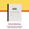 School Smart Stitched Cover Composition Book, Red Margin, 8-1/2 x