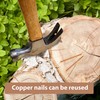 UNIFAMILY 10pcs Copper Nails for Killing Trees Stump Root, 3.15