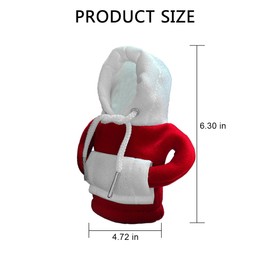 BESULEN Car Gear Shift Hoodie, Funny Vehicle Gearshift Knob Protection Cover, Automotive Interior Shifter Stick Protector Decoration Accessories, Universal for SUV, Sedan, Truck (Red/White)