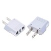 GRLRCR 2 Pack US Plug Adapter, EU AU CN to