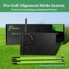 Feroca Golf Alignment Stick Holder with Adjustable Angle Plate, No
