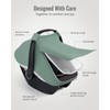 Blissful Diary Baby Car Seat Cover, Extra Large Mesh Window,
