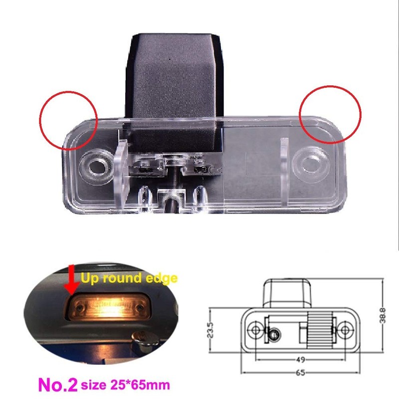 HD 720p Reversing Camera in Number Plate Night Version (NTSC)
