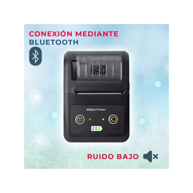 EGTMA Impresora Térmica Portátil De Recibos Bluetooth