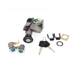NBVLKH Motorcycle Electrical Ignition Switch Seat Key Lock Set for Moped 50 125 150 CC GY6 Taotao Roketa Scooter