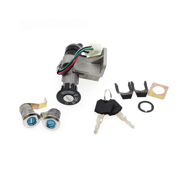 NBVLKH Motorcycle Electrical Ignition Switch Seat Key Lock Set for