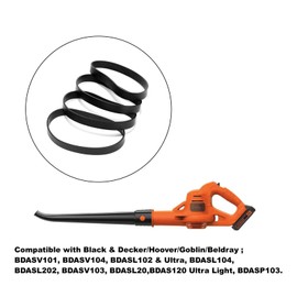 Ruimou 4pcs Vacuum Cleaner Drive Belt 12675000002729 (290mm Circumference,12.5mm Width) Compatible with Black & Decker/Hoover/Goblin/Beldray