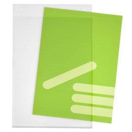 DIN A4 Poster Pocket, Acrylic Glass Pocket, Portrait Format with 2 Holes