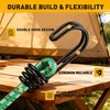 Bungee Cords Heavy Duty Outdoor: 20 Pcs Premium Rubber Bungee