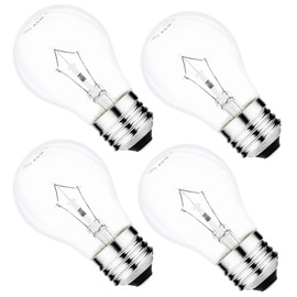 Lava Lamp Bulb 40 Watt Heat Rresistant Light Bulbs for Refrigerator,Microwave,Oven,Range Hood - 120V A15 E26 Base Appliance Incandescent Light Bulb - Dimmable - 2700K Warm White - 4 Pack