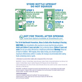 SmartMouth Activated Dry Mouth Mouthwash, Dry Mouth and Bad Breath Relief, Mint, 16 Fl Oz, 2 Pack