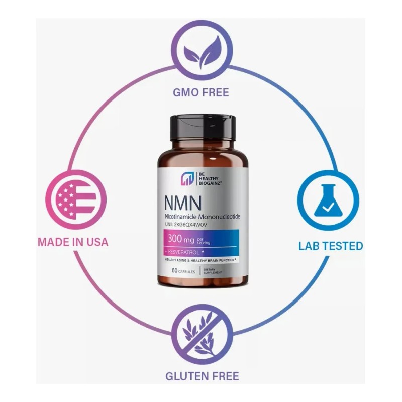 Nmn Nicotinamide Mononucleotide + Resveratrol Biogainz®