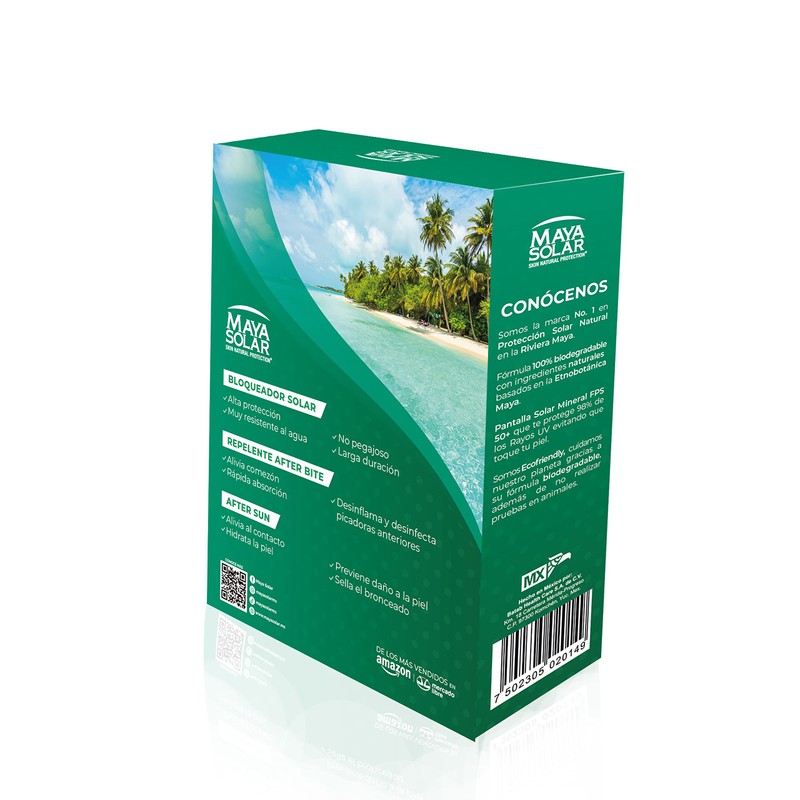 Maya Solar Kit Vacaciones Perfectas: Bloqueador, Repelente Premium y Crema