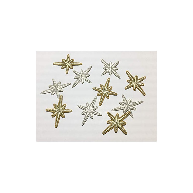 and.A Patch Iron Mini Flower Star Set of 10 Iron
