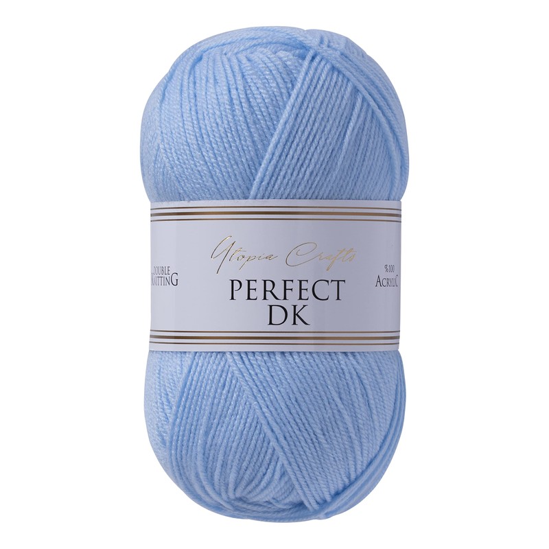 Utopia Crafts DK Double Knitting Yarn 3X 100g (Baby Blue)