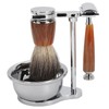 Safety Men Grooming Set Trimming Soap Stand Bowl Beard Brush