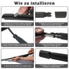 Pack of 4 80 cm Windscreen Wipers Rubber, Universal Car
