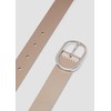 s.Oliver High Quality Leather Belt with Oval Clasp and Logo
